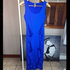 Uptown U.S.A. Blue Midi Dress
